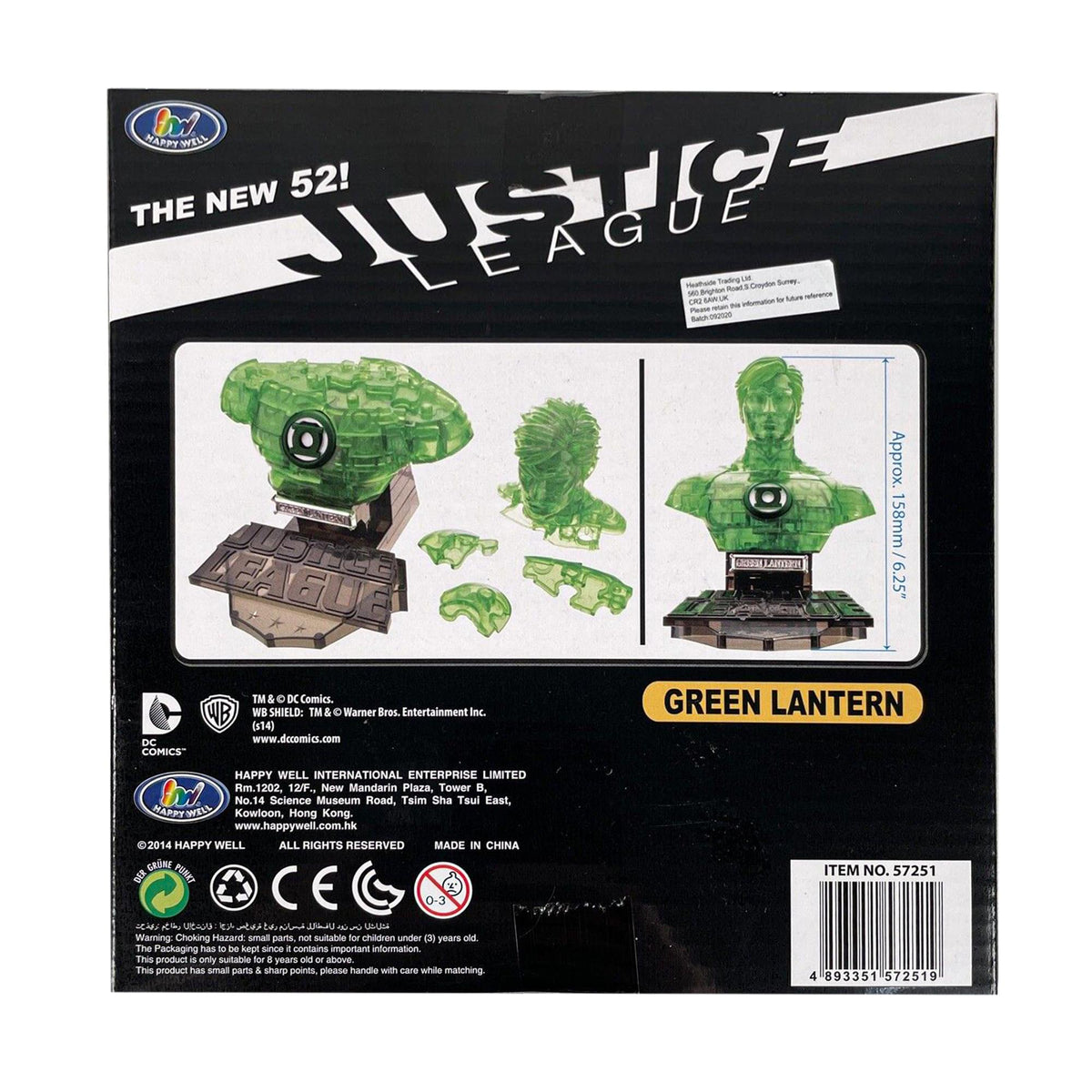 Eaglemoss DC Green Lantern 72 Piece 3D Jigsaw Puzzle | Crystal Color