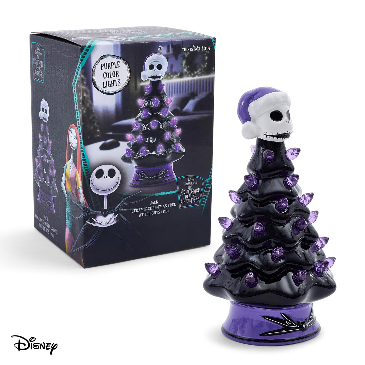 Disney The Nightmare Before Christmas Jack Light-Up Ceramic Christmas Tree