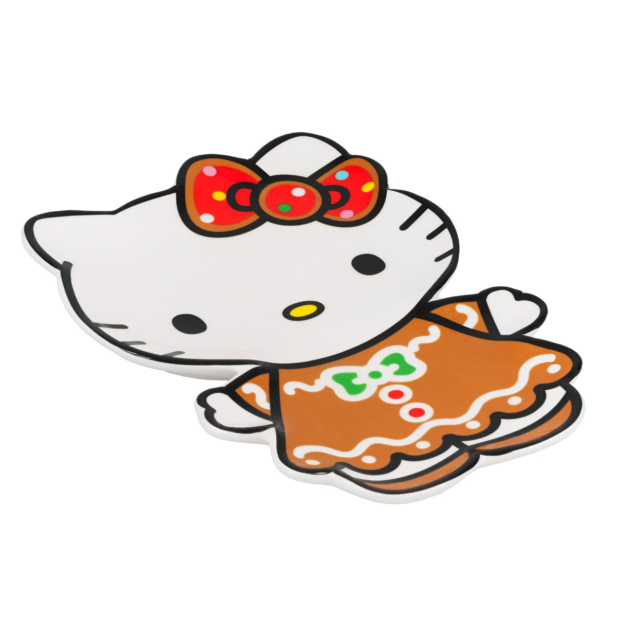 Sanrio Hello Kitty Gingerbread Dress Sculpted Ceramic Trinket Tray