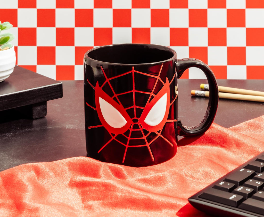 Marvel Spider-Man Miles Morales Mask Wax-Resist 20-Ounce Ceramic Mug