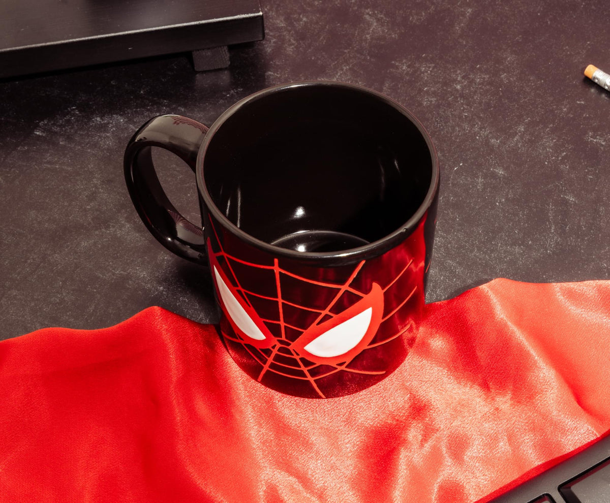 Marvel Spider-Man Miles Morales Mask Wax-Resist 20-Ounce Ceramic Mug